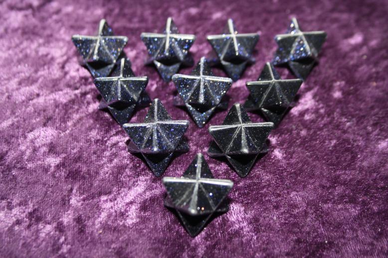 Merkaba 20mm - Purple Goldstone